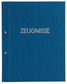 Zeugnismappe RH-Mappen A4 handgefertigt Prägung Zeugnisse in gold Ringbuch 